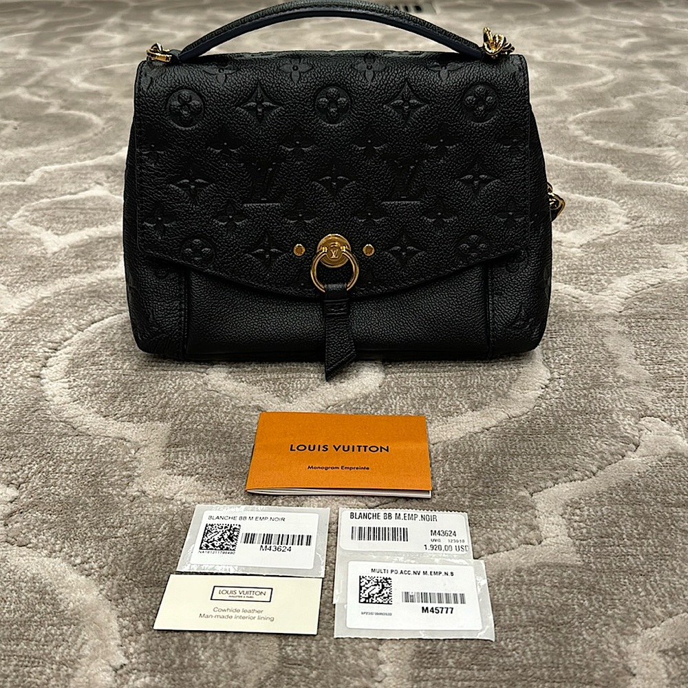 Louis Vuitton Blanche BB M. Empreinte Noir
